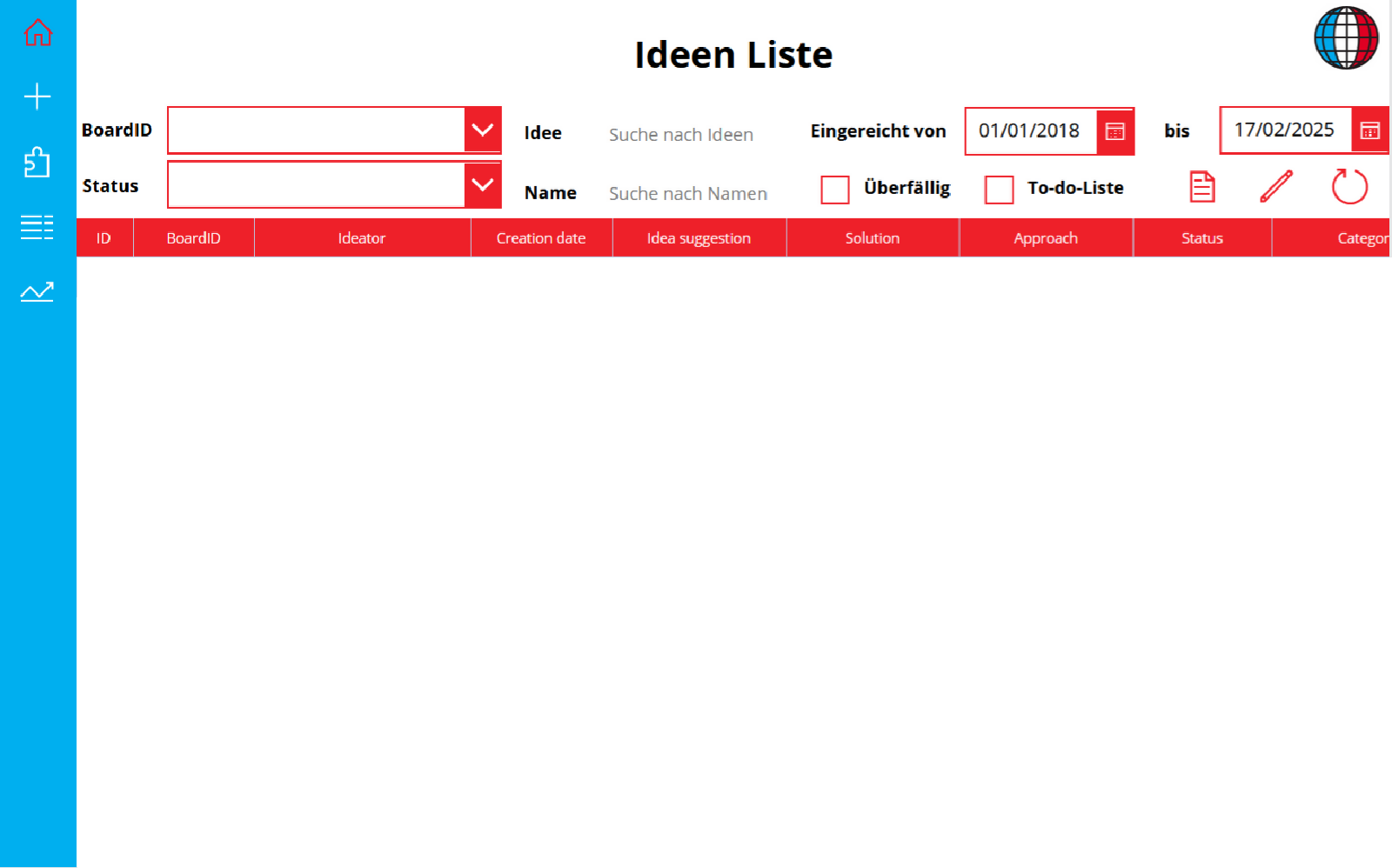 Ideen Liste