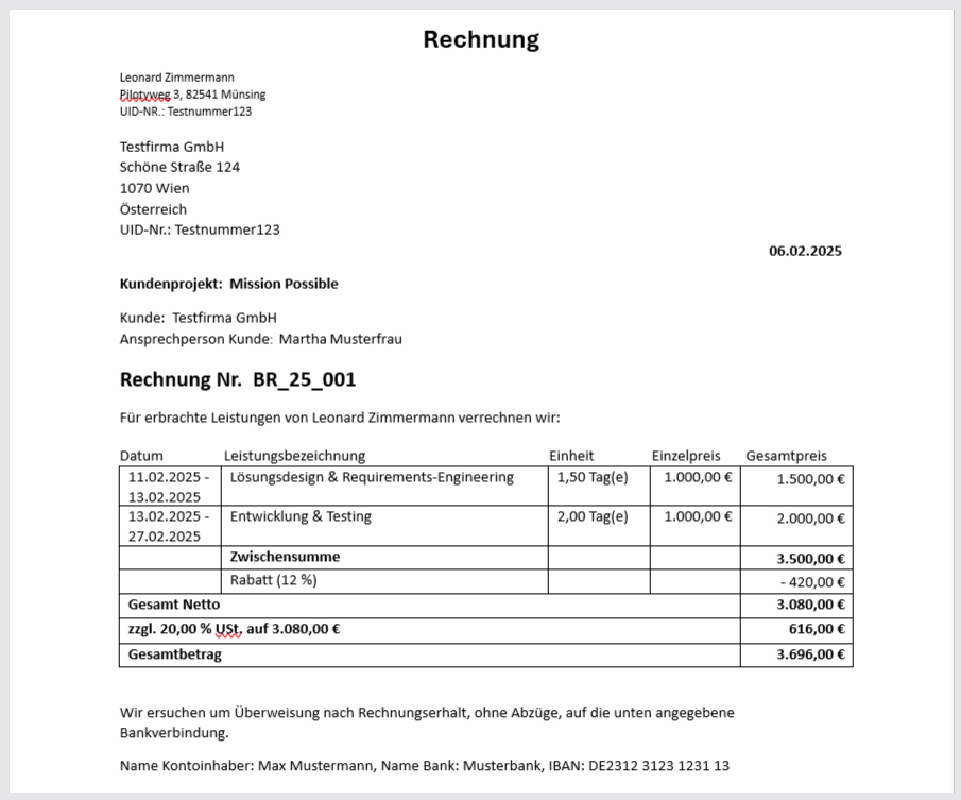 Rechnung