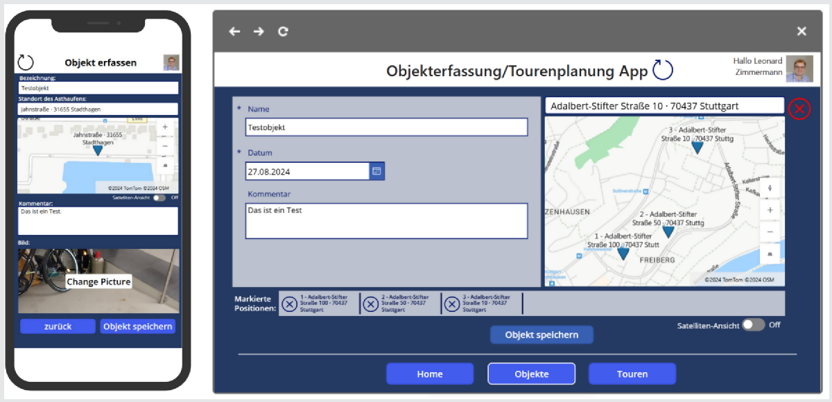 Objekte erfassen